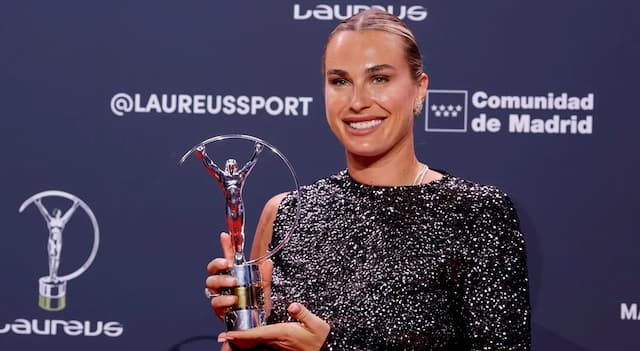 Tenistas Carlos Alcaraz e Aryna Sabalenka vencem prémio Laureus