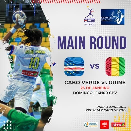 CAN Andebol:  Cabo Verde defronta Guiné Conacri este Domingo, em Main Round