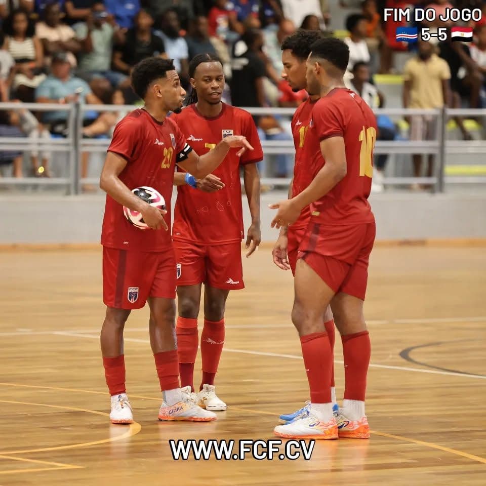1a Mao 2a Eliminatória CAN Futsal: Cabo Verde 5 x 5 Egito