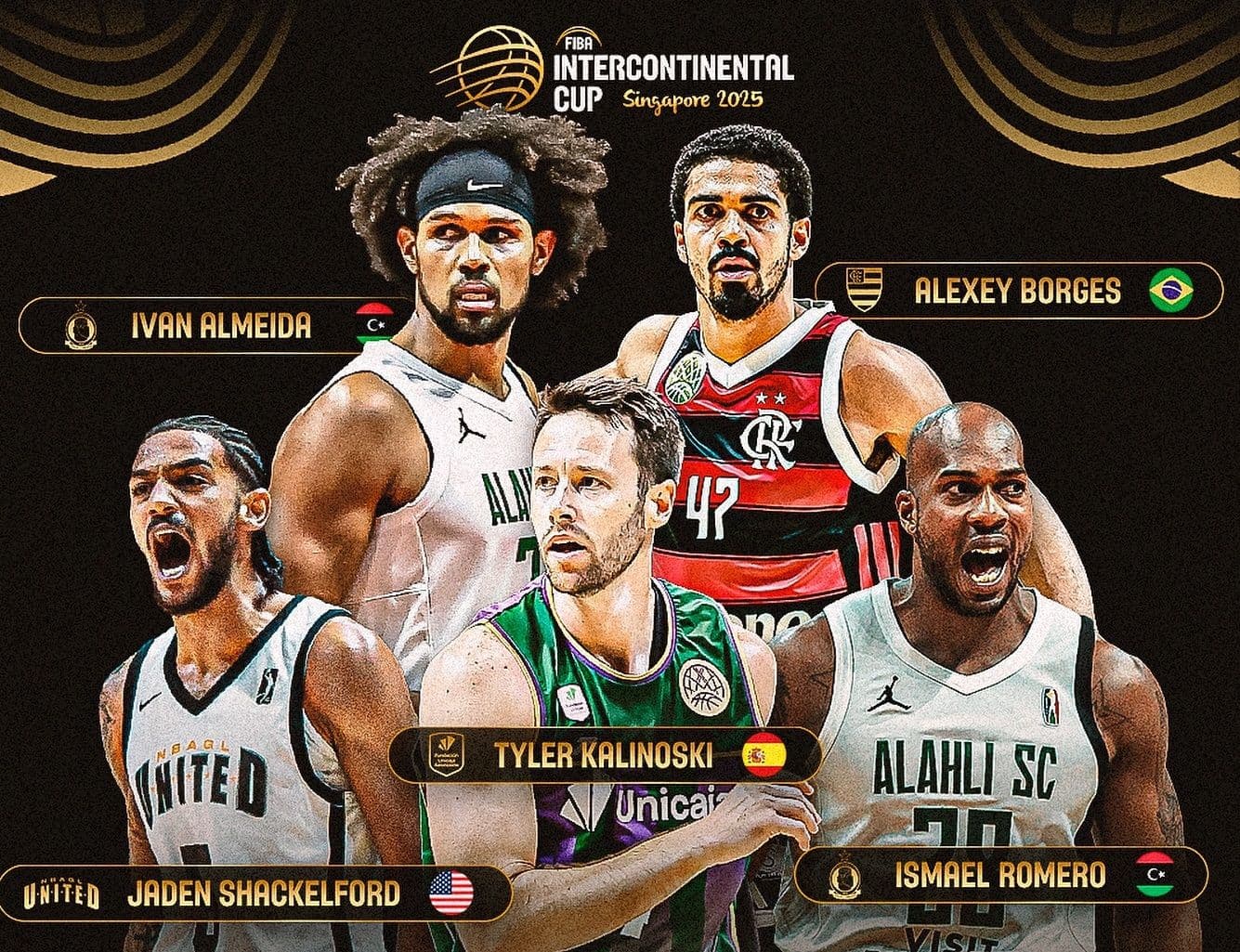 Ivan Almeida integra o “Cinco Ideal” do Intercontinental Cup 2025 em Singapura