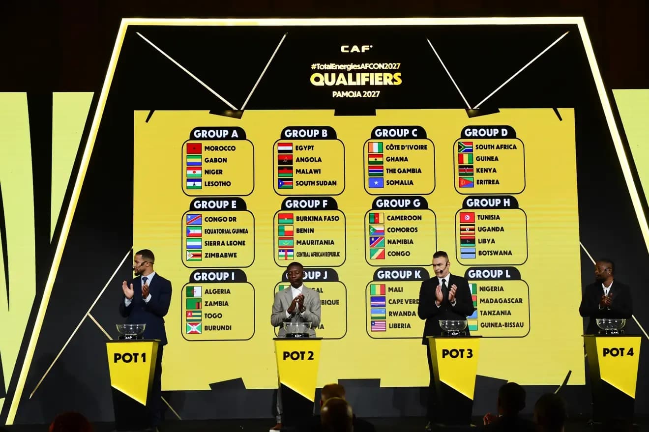 O caminho para a África Oriental traçado: o sorteio das eliminatórias para a Copa Africana de Nações 2027, Cabo Verde  ficou no Grupo K e tem Mali como principal adversário