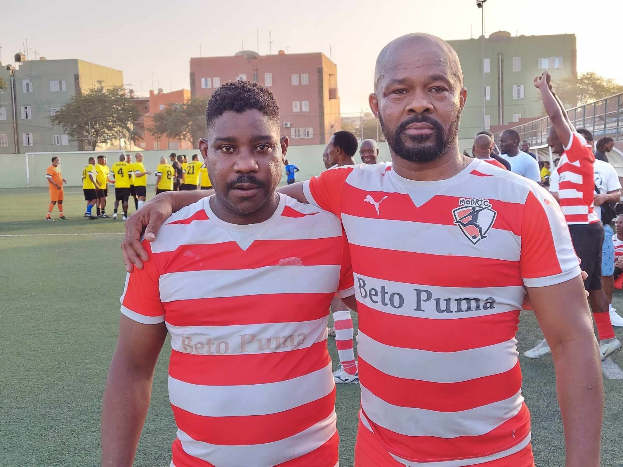 Zazano e Nelo Tambarina antigos jogadores federados   (Foto cvsports)