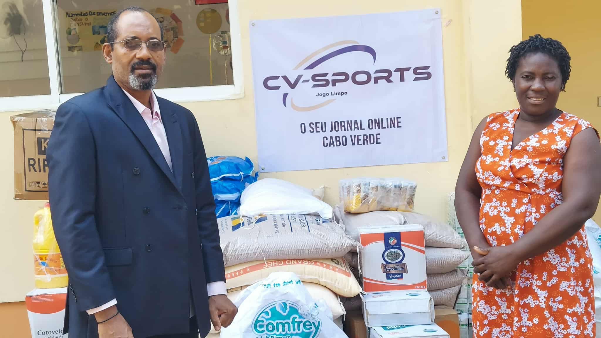 Eugénio Teixeira- Cvsports.cv  e Faustina Barros Substituta  Diretor Lar S.Tomé