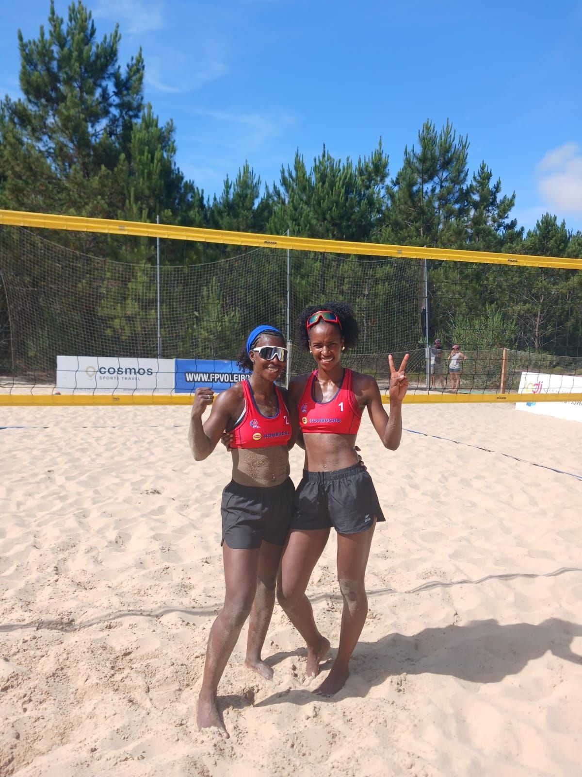 Dupla Janice/Ludmila Varela termina o torneio de vôlei de praia da lusofonia em 3ª posição