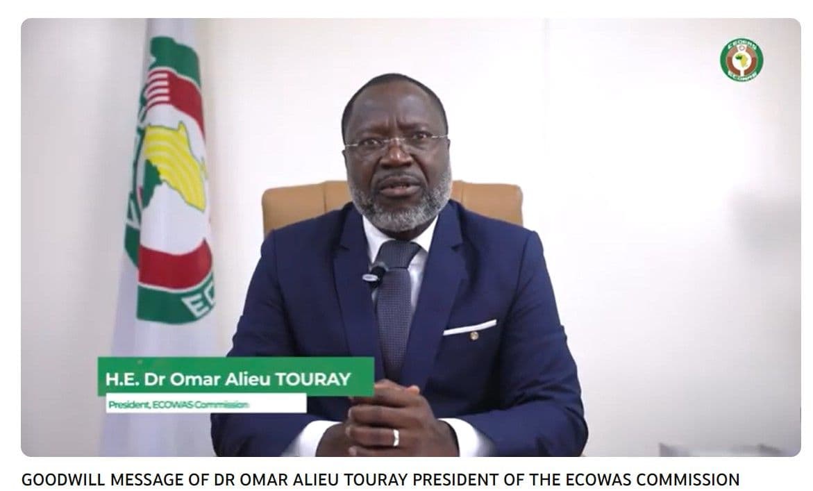 MENSAGEM DE OMAR ALIEU TOURAY, PRESIDENTE DA COMISSÃO DA CEDEAO, POR OCASIÃO DO 50º ANIVERSÁRIO DA CEDEAO